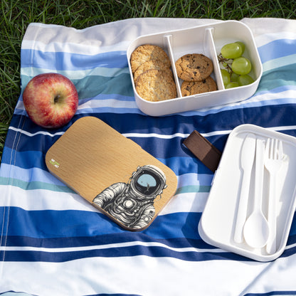 Lonely Astronaut Lunch Box Unique Space Art Bento Lunch Box