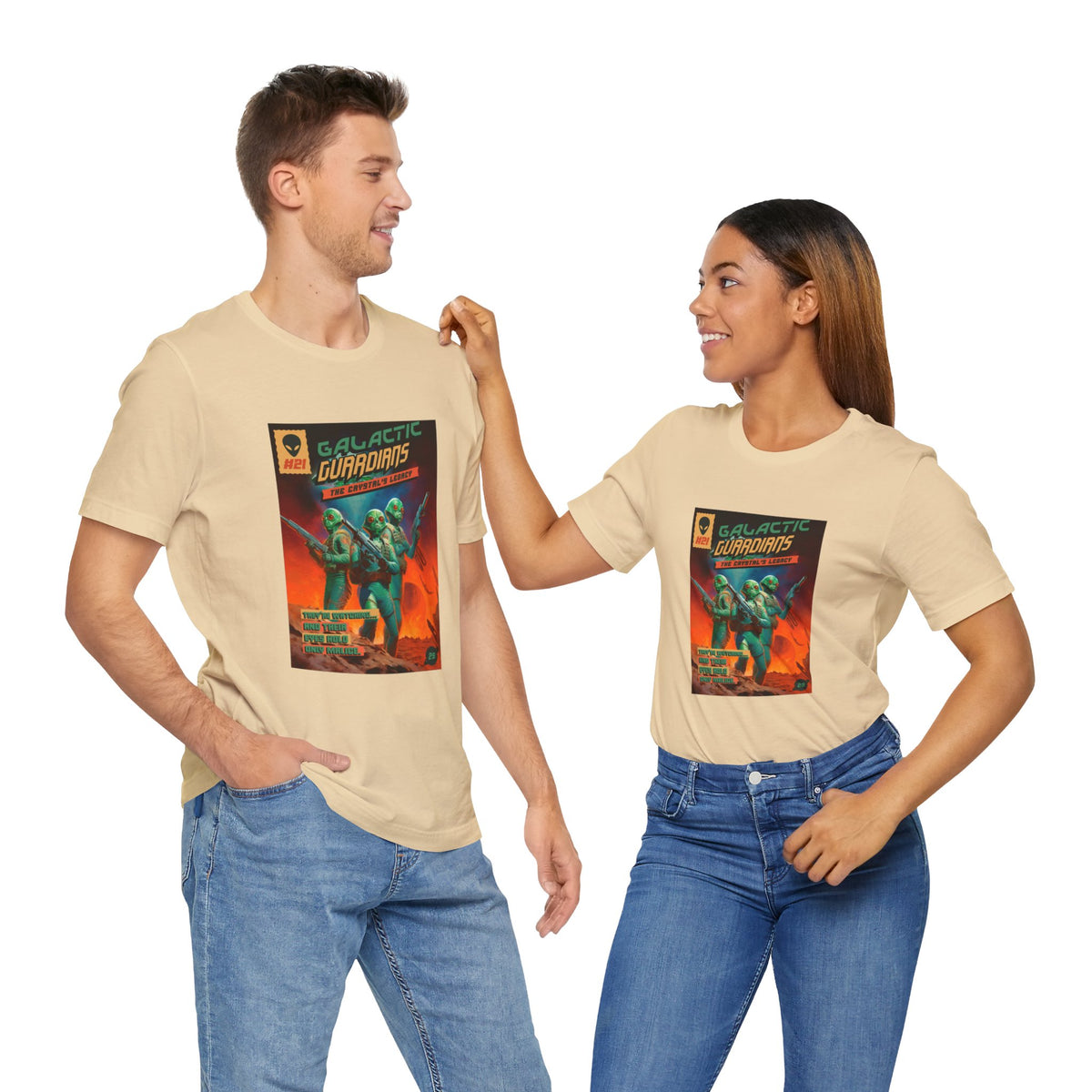 Galactic Guardians Retro Sci-Fi T-Shirt-welovescifi.net