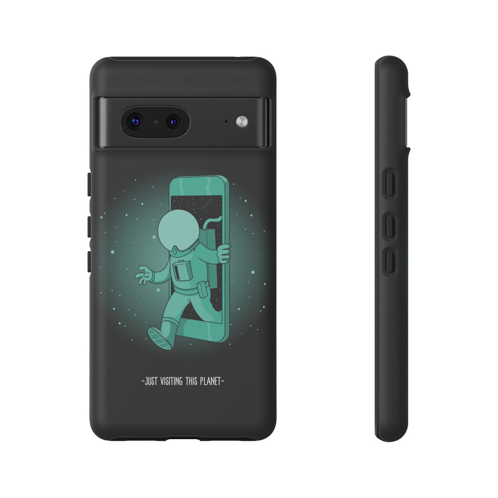 Just Visiting This Planet - Funny Astronaut Mobile Case