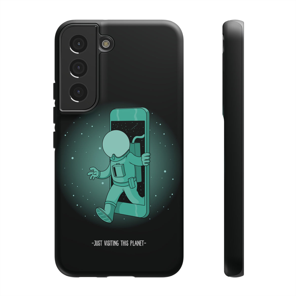 Funny Astronaut Mobile Cases - Just Visiting This Planet