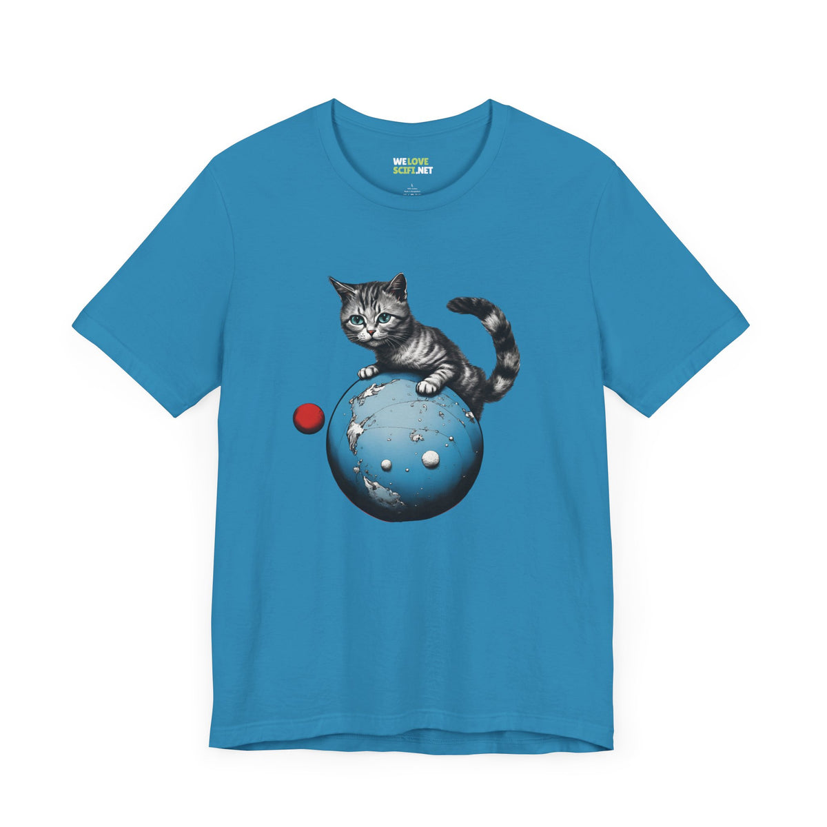 Space Player Cat 3 Sci-Fi T-Shirt | We Love Sci-Fi