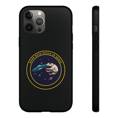 Good Boys Fetch in Space: Funny Dog Sci-Fi iPhone Cases