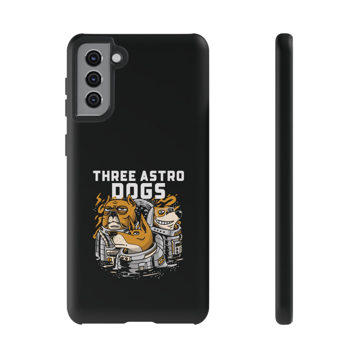 Three Astro Dogs Funny Sci-Fi Tough Samsung Galaxy Mobile Cases-welovescifi.net