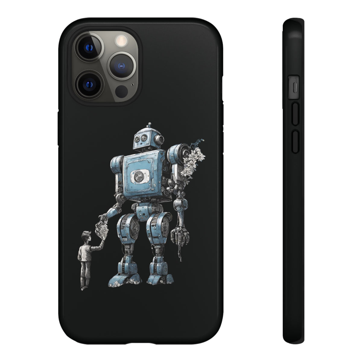 Flowers Robot SpaceArt Sci-Fi Tough iPhone Mobile Cases