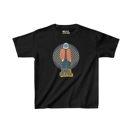 Space Skater Astronaut Tee Kids Sci-Fi Heavy Cotton™ Shirt