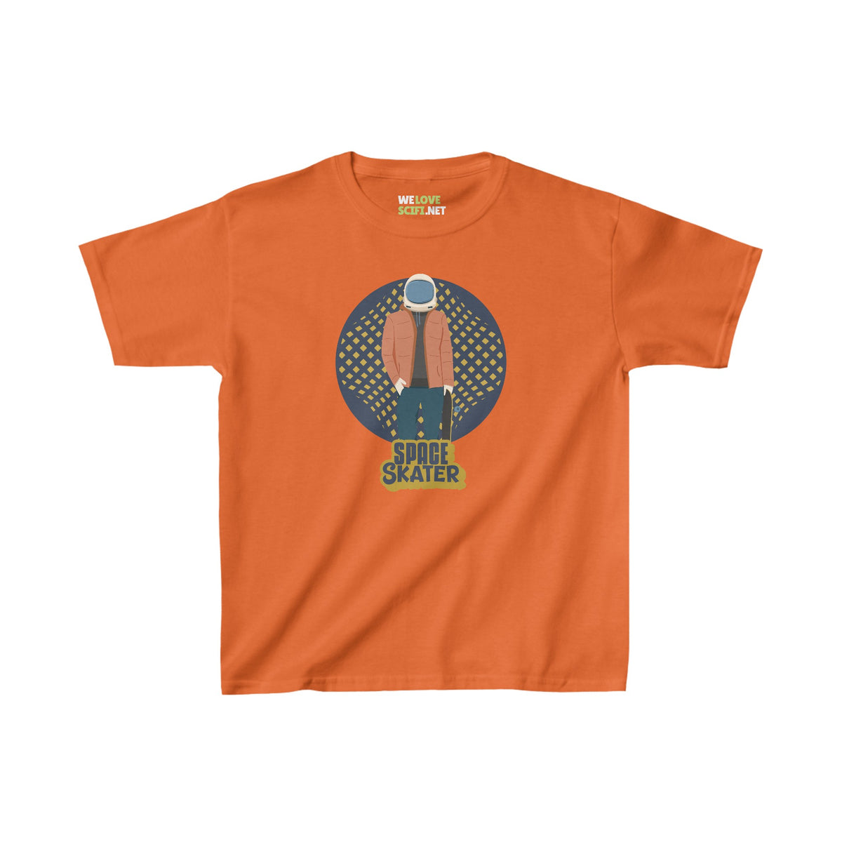 Space Skater Astronaut Tee Kids Sci-Fi Heavy Cotton™ Shirt