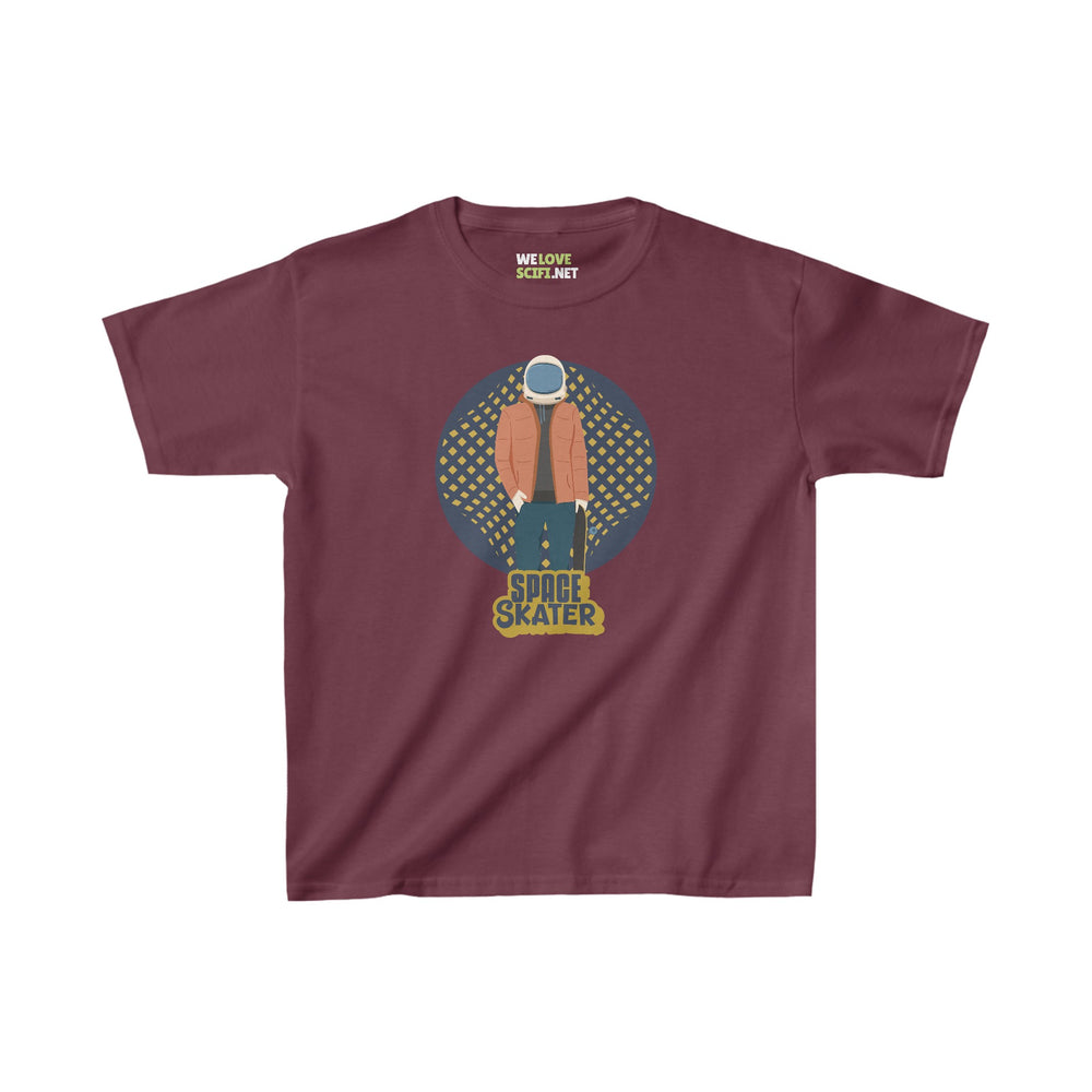 Space Skater Astronaut Tee Kids Sci-Fi Heavy Cotton™ Shirt