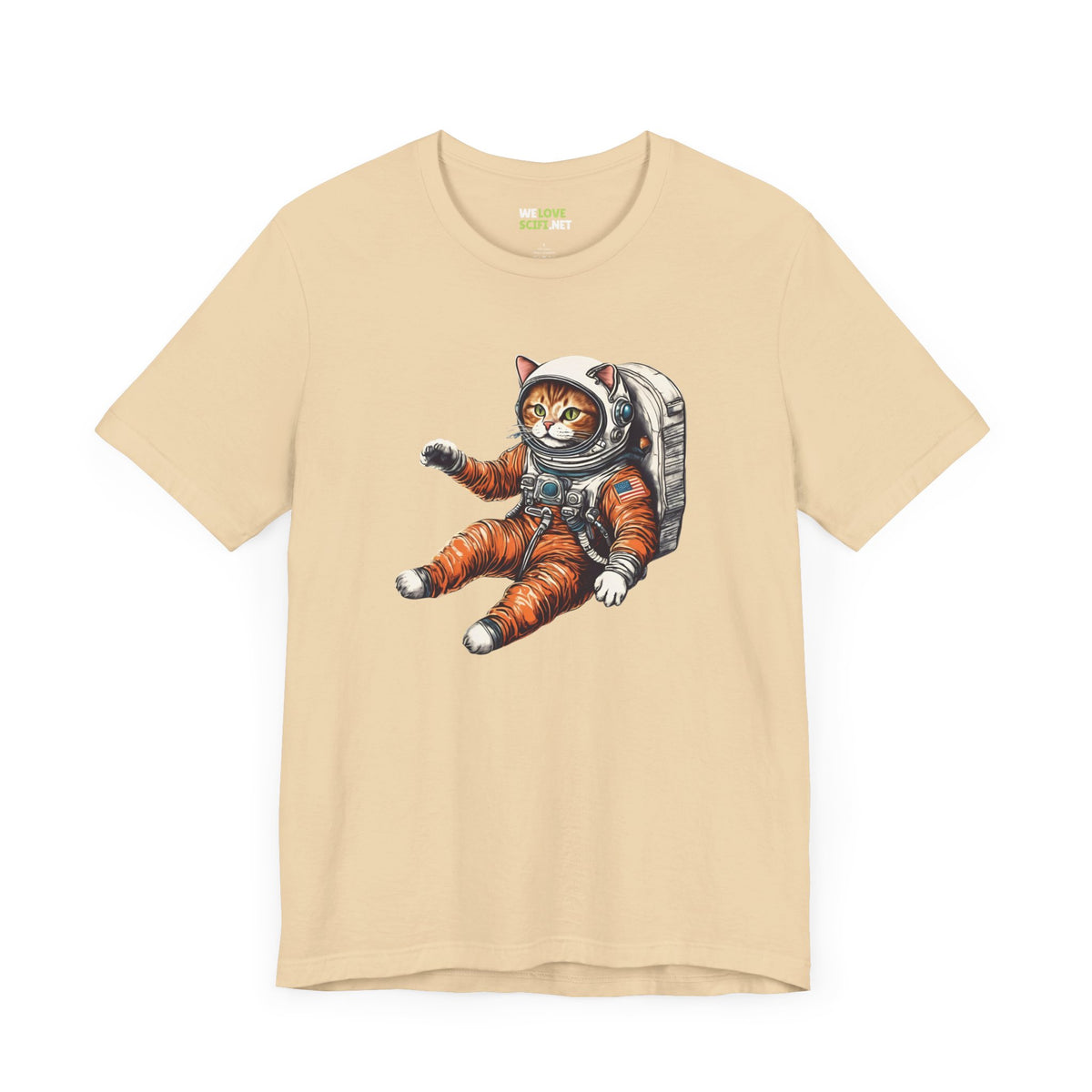 Spacecat Astronaut Sci-Fi T-Shirt - Unique Sci-Fi Apparel