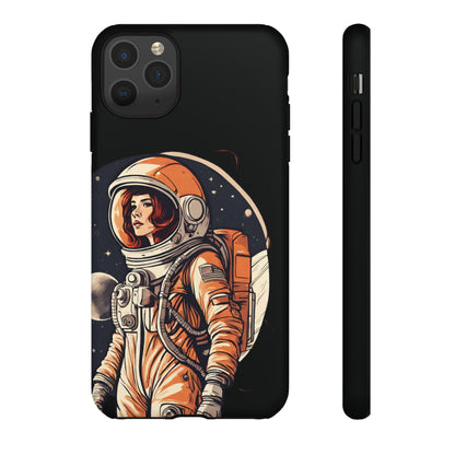 Spacegirl Astronaut Tough iPhone Mobile Cases WeLoveSciFi