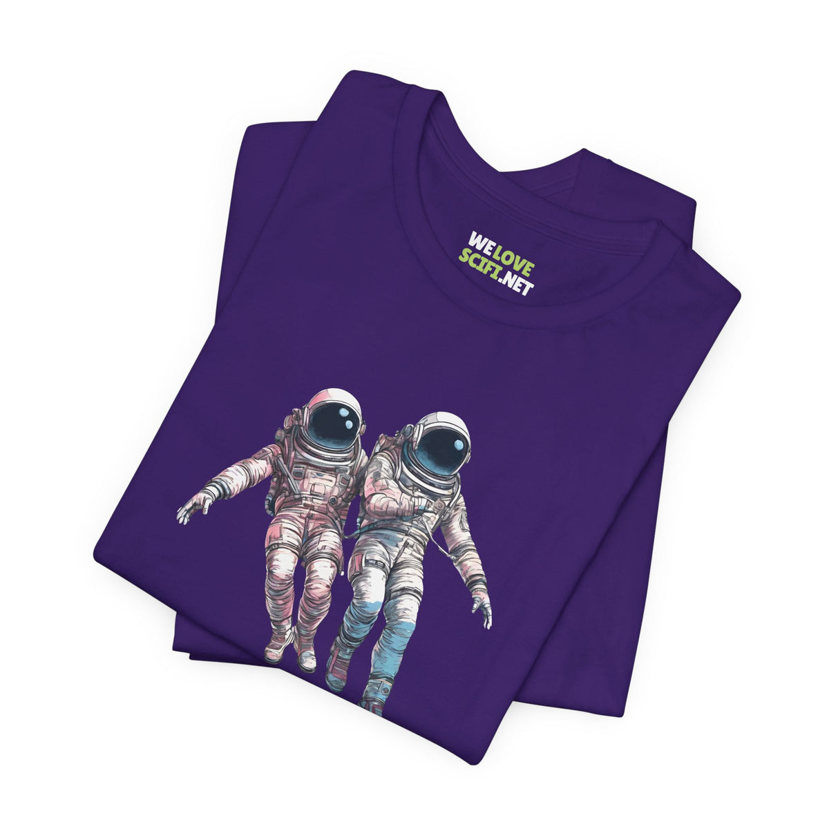 We're Floating As One Astronaut Sci-Fi T-Shirt-welovescifi.net