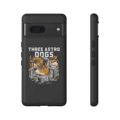 Three Astro Dogs Funny Sci-Fi Tough Google Pixel Mobile Cases-welovescifi.net