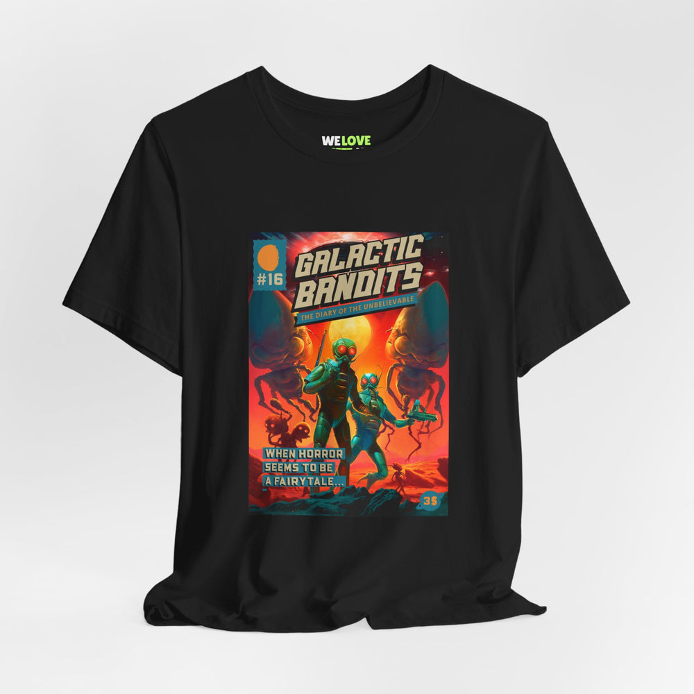 Galactic Bandits Retro Sci-Fi T-Shirt-welovescifi.net