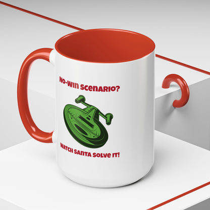 No Win Scenario SciFi Christmas Accent Mug-welovescifi.net