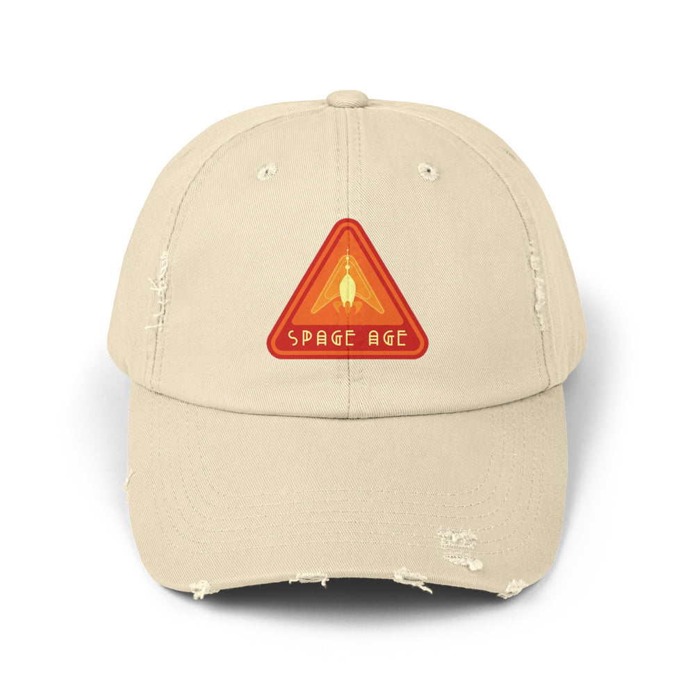 Space-Age Sign Unisex Sci-Fi Distressed Cap