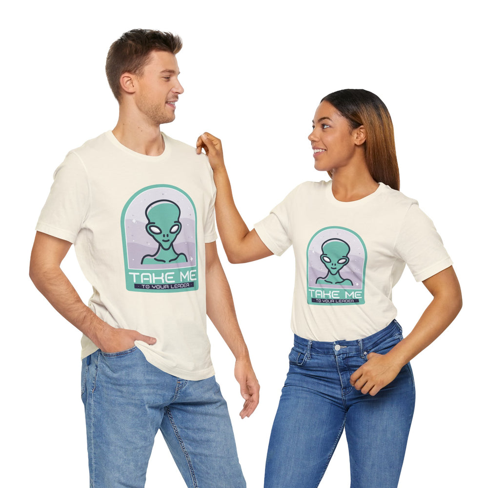 sci-fi UFO t-shirt-Take Me to Your Leader UFO SciFi T-Shirt