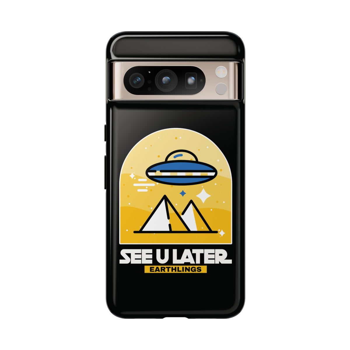 UFO Sci-Fi Google Pixel Cases - See You Later Earthlings