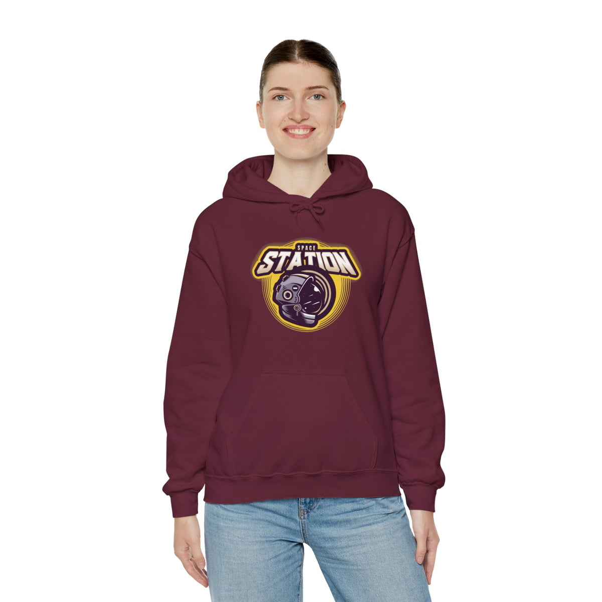 Space Station Hoodie | Sci-Fi Astronaut Design