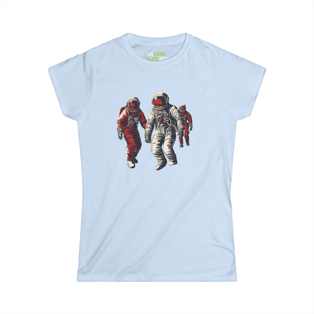 Astronauts In Red Woman's Tee-welovescifi.net