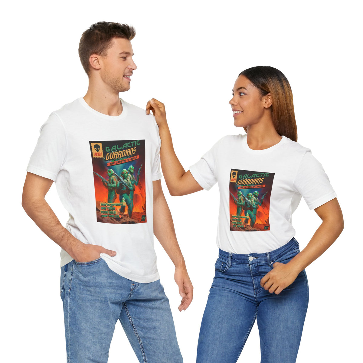 Galactic Guardians Retro Sci-Fi T-Shirt-welovescifi.net