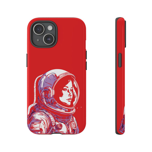 Duotone SpaceGirl SpaceArt Tough iPhone Mobile Cases