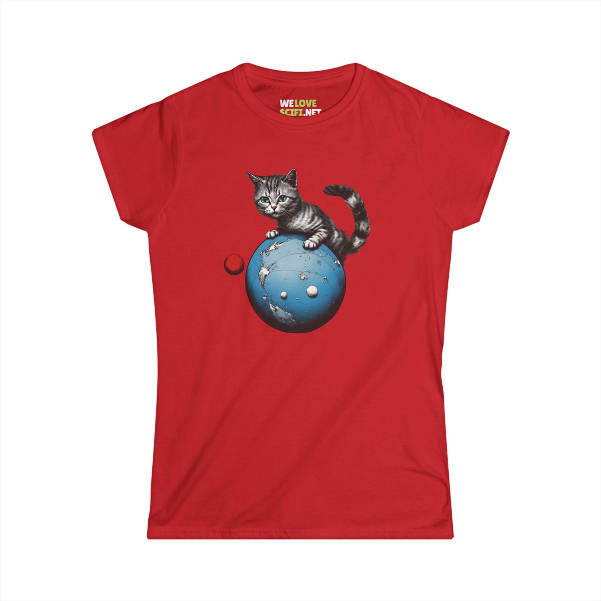 Space Player Cat 3 Woman's Tee - Sci-Fi Clothing