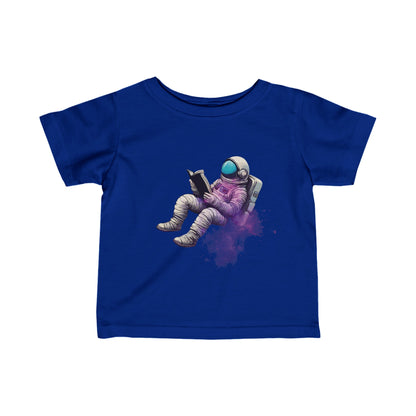 The Book Was Better Infant Astronaut Tee Fine Jersey T-Shirt