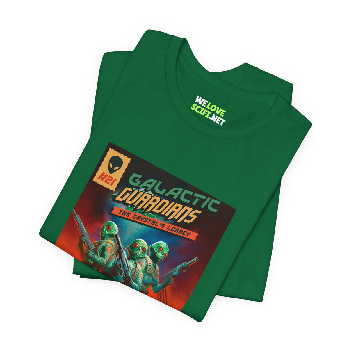 Galactic Guardians Retro Sci-Fi T-Shirt-welovescifi.net