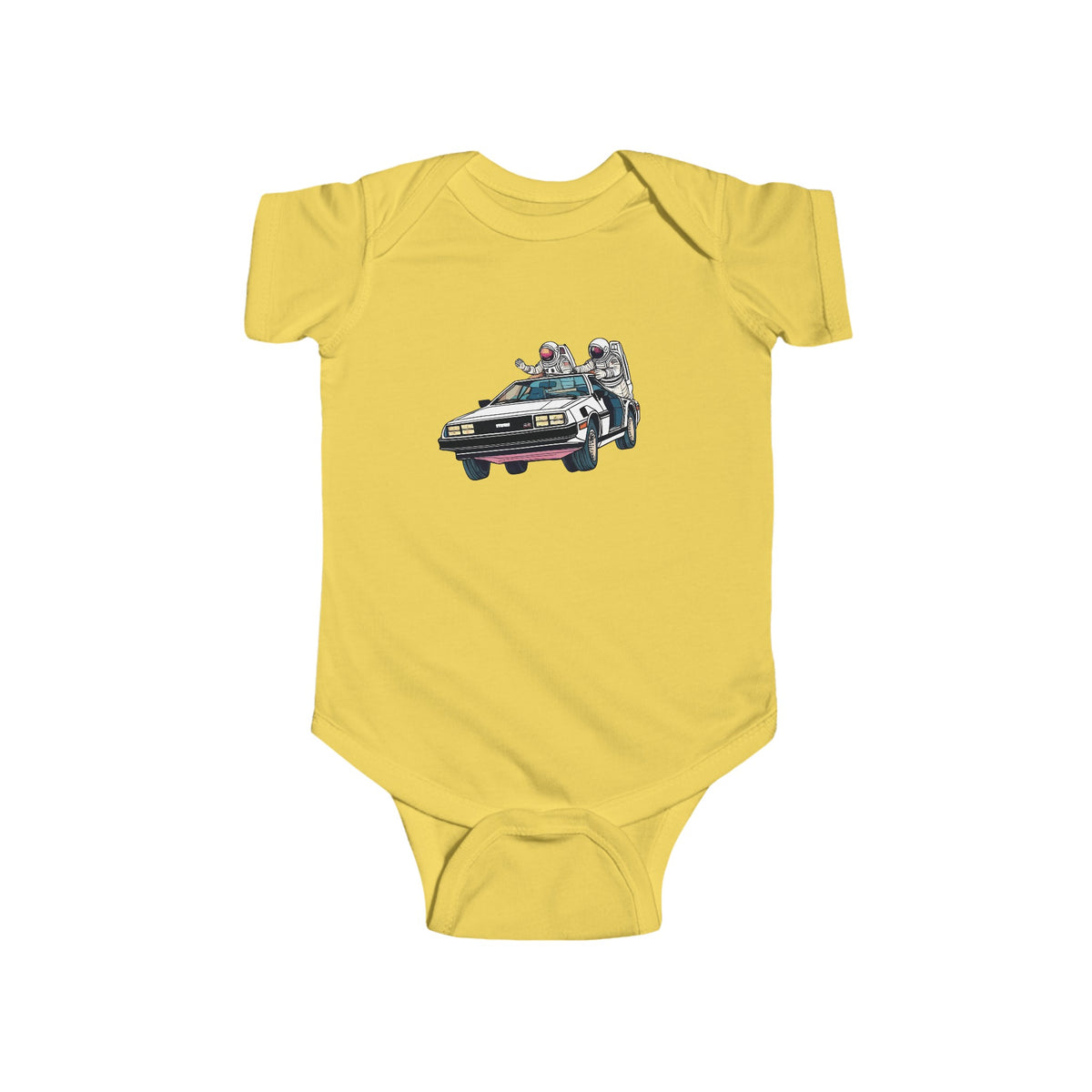 Delorean Baby Bodysuit - Sci-Fi Clothing for Kids