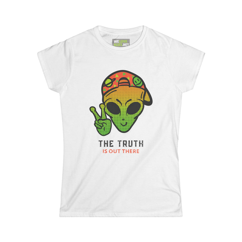 The Truth Is Outthere Colorful Alien Woman's Tee-welovescifi.net