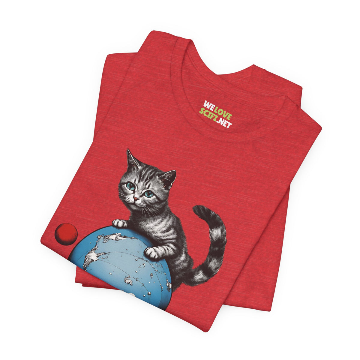 Space Player Cat 3 Sci-Fi T-Shirt | We Love Sci-Fi