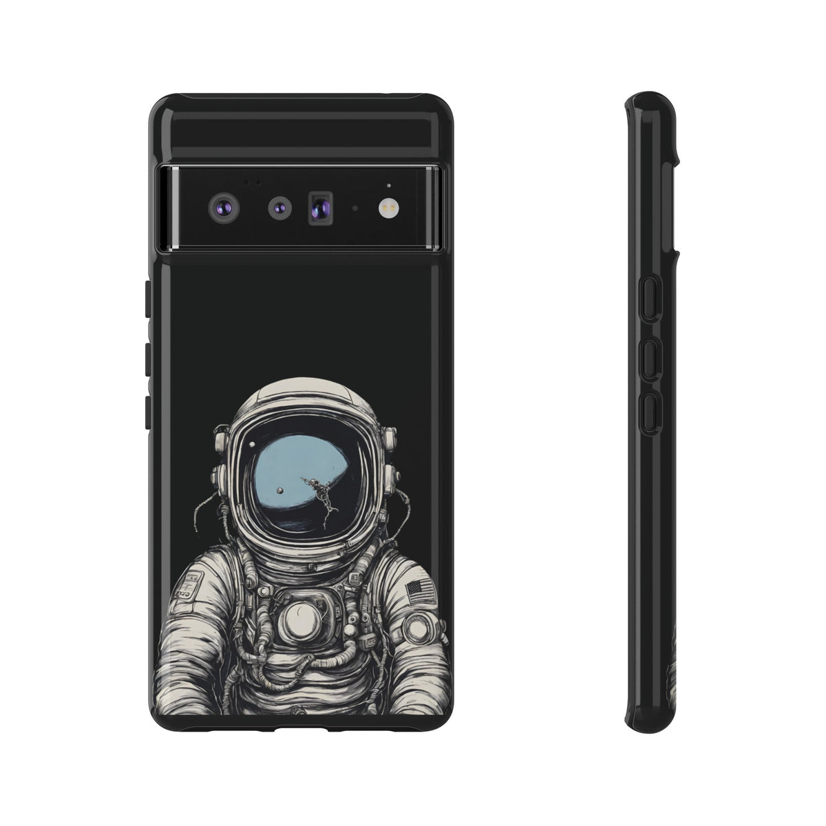 Hello Human Space Art Phone Case Tough Google Pixel Cover