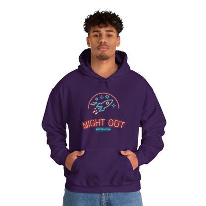 retro sci-fi hoodie-Night Out Neon Retro Sci-Fi Hoodie