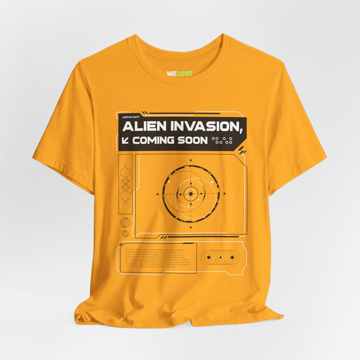 Alien Invasion Coming Soon Sci-Fi T-Shirt-welovescifi.net