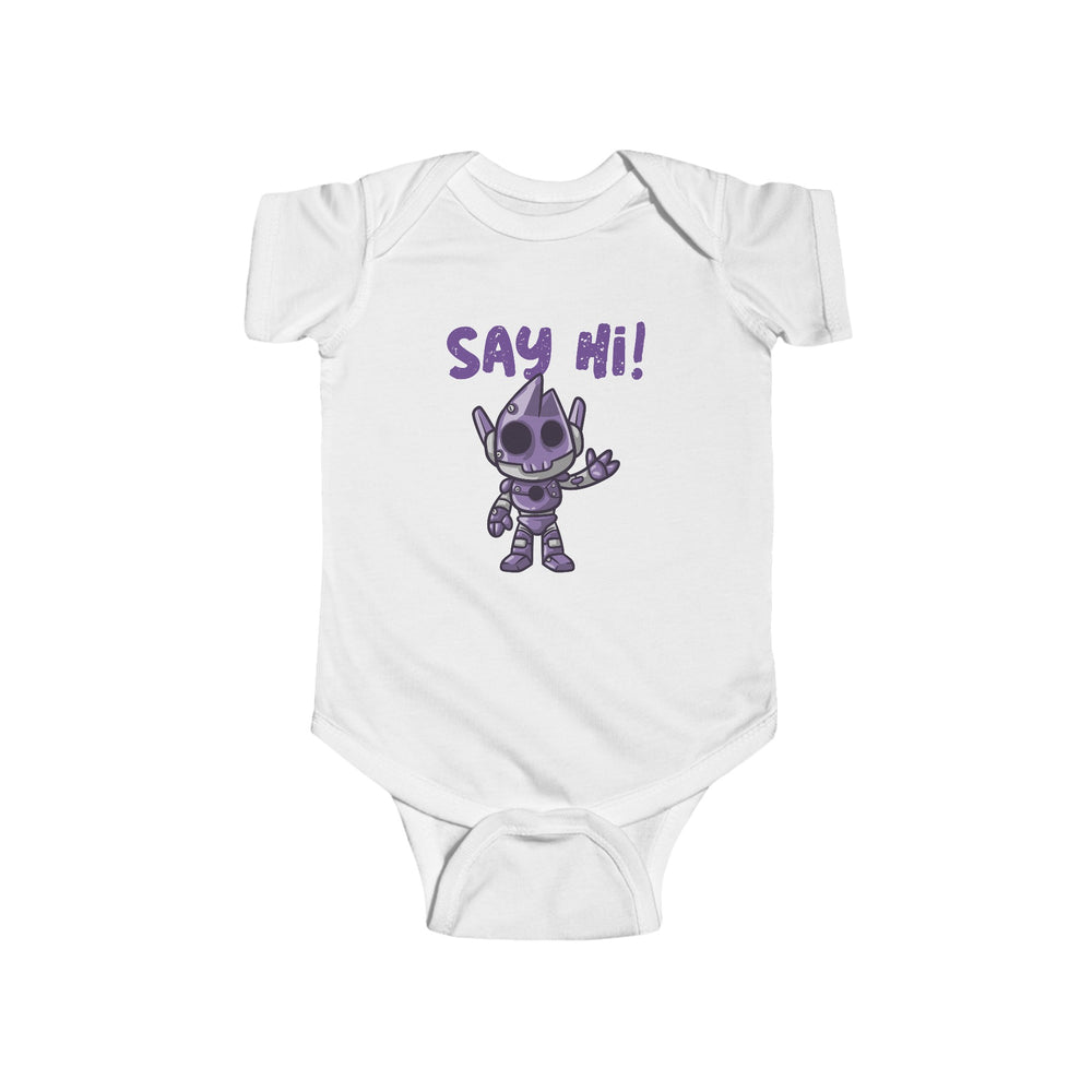 Say Hi Funny UFO Bodysuit | Cute Alien Baby Outfit