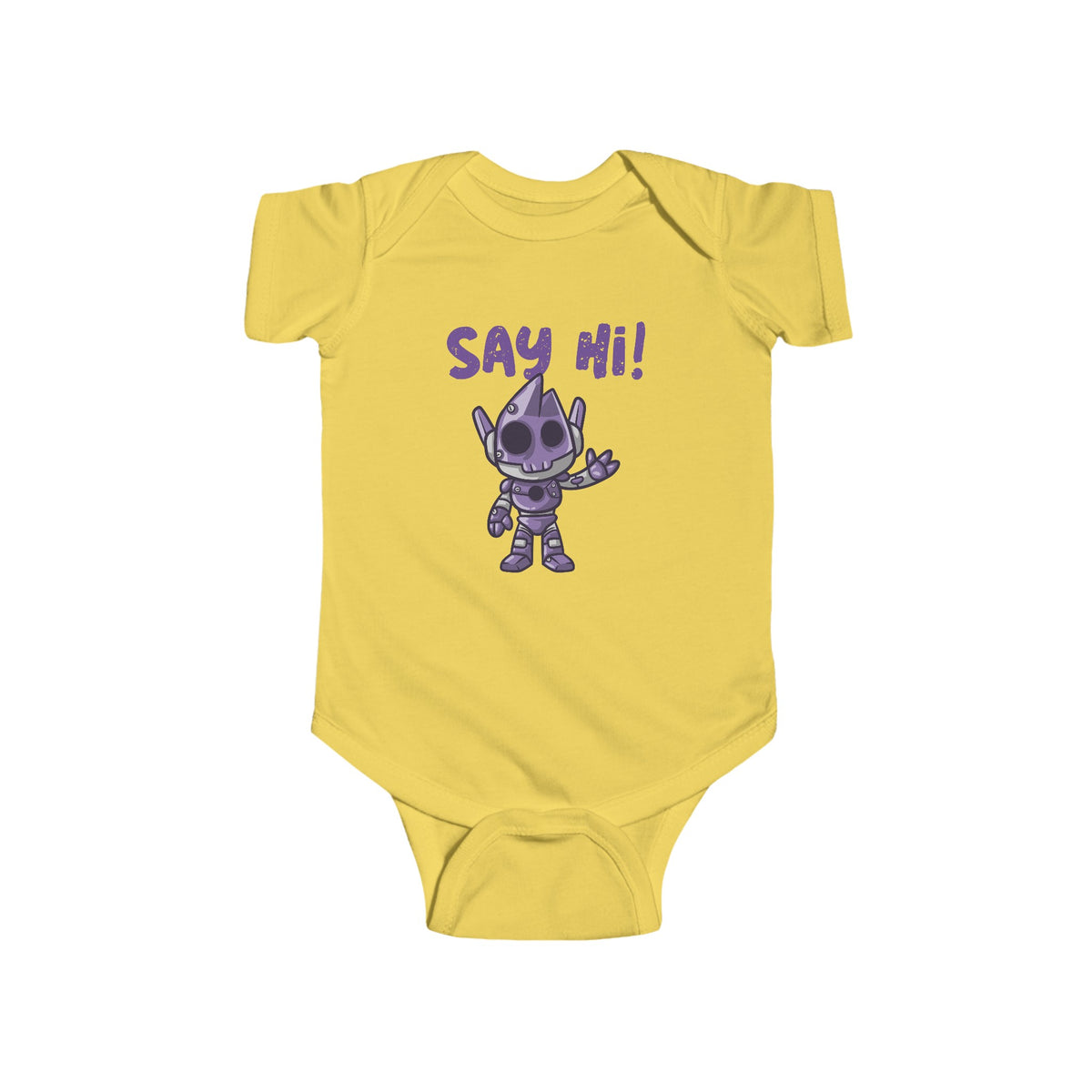 Say Hi Funny UFO Bodysuit | Cute Alien Baby Outfit