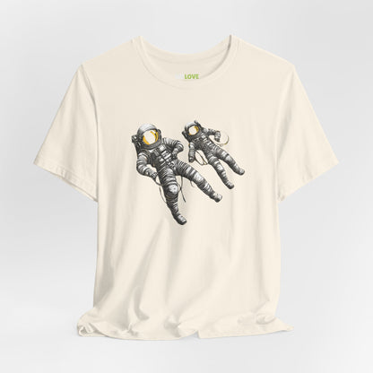 Astronauts Floating Sci-Fi T-Shirt-welovescifi.net