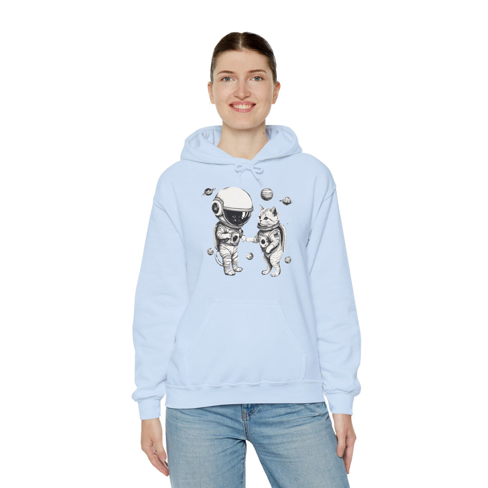 Space Kitties Astronaut Cats Sci-Fi Hoodie