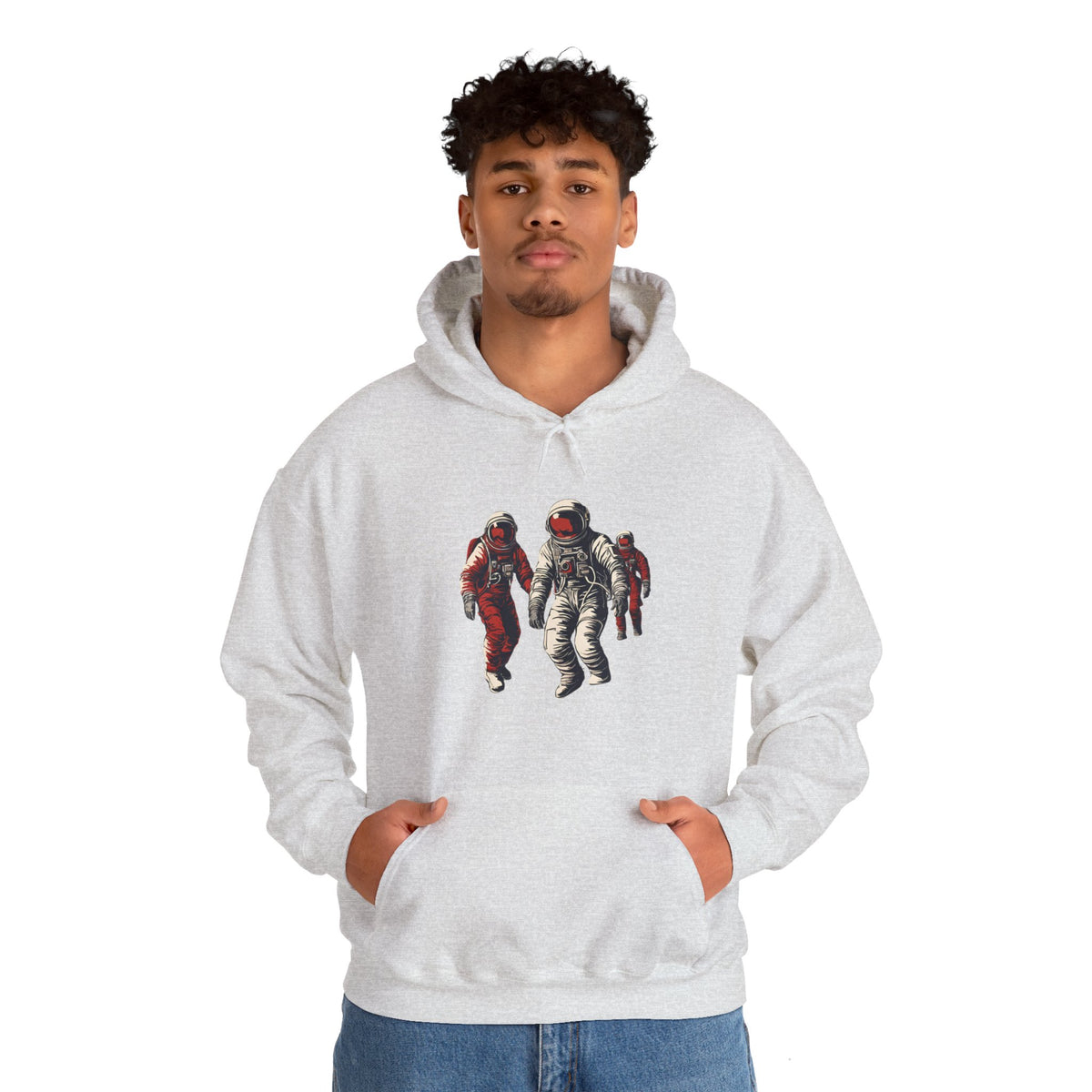 Astronauts in Red Sci-Fi Hoodie-welovescifi.net