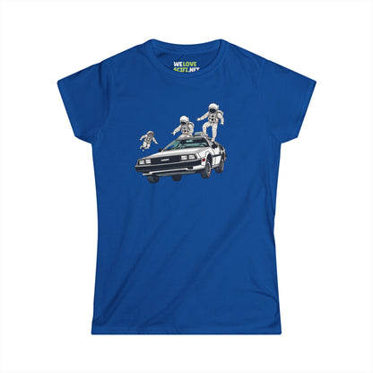 Party in a Delorean Astronaut Woman's Tee WeLoveSciFi.net