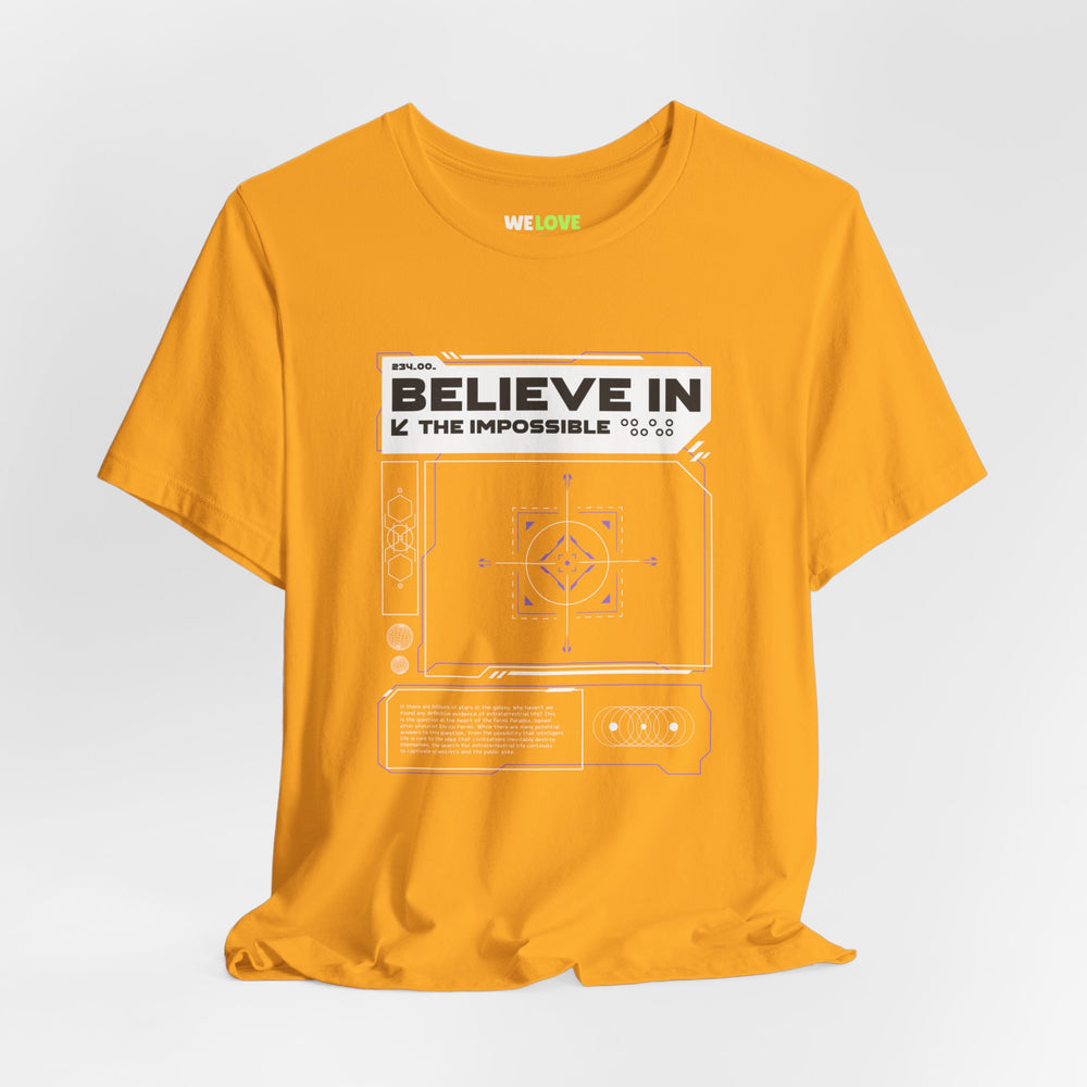 Believe In The Impossible Sci-Fi T-Shirt-welovescifi.net