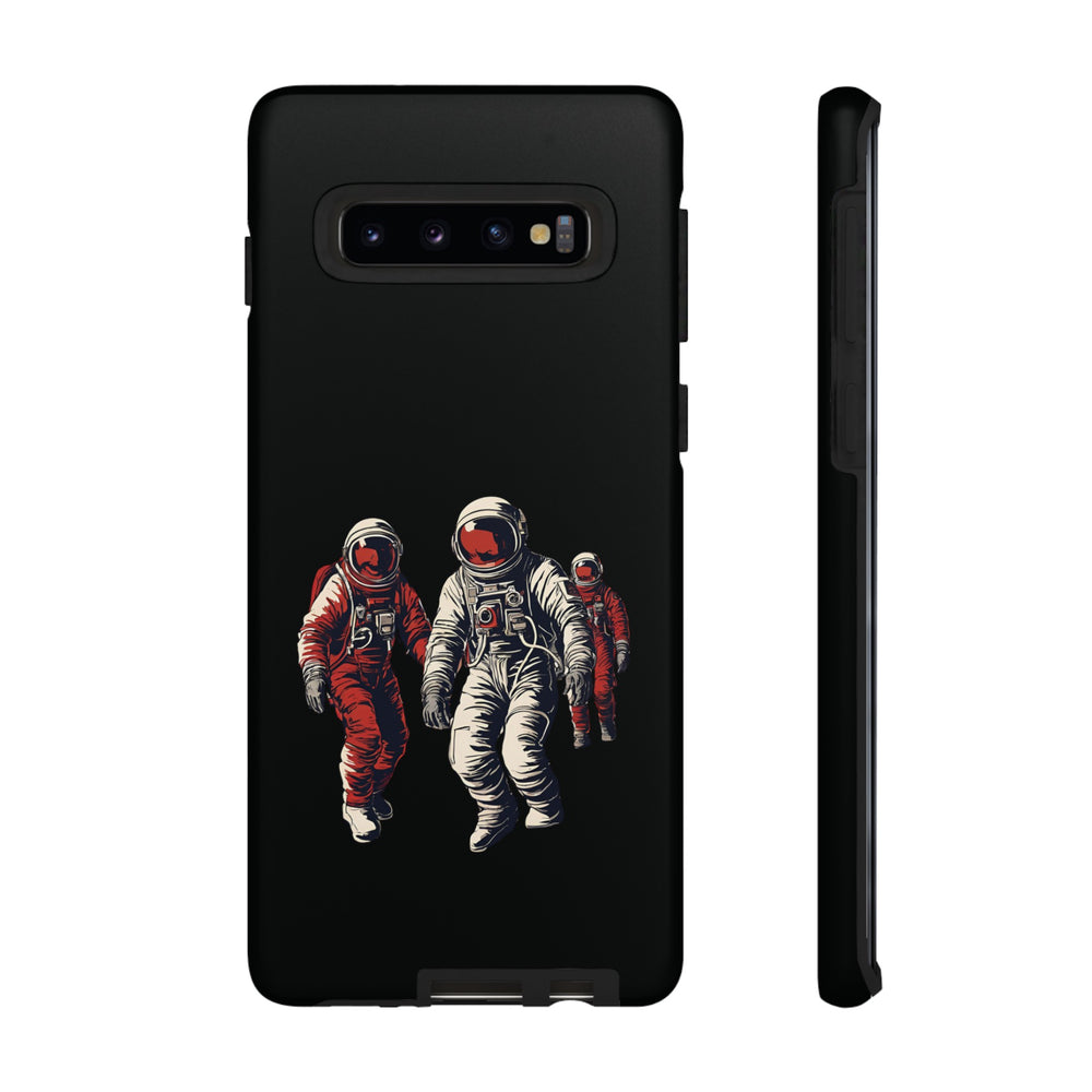 Astronauts In Red SpaceArt Tough Samsung Galaxy Mobile Cases