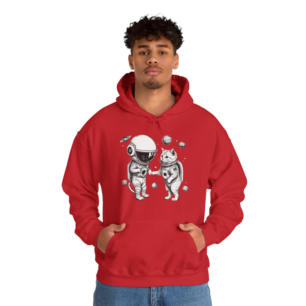 Space Kitties Astronaut Cats Sci-Fi Hoodie