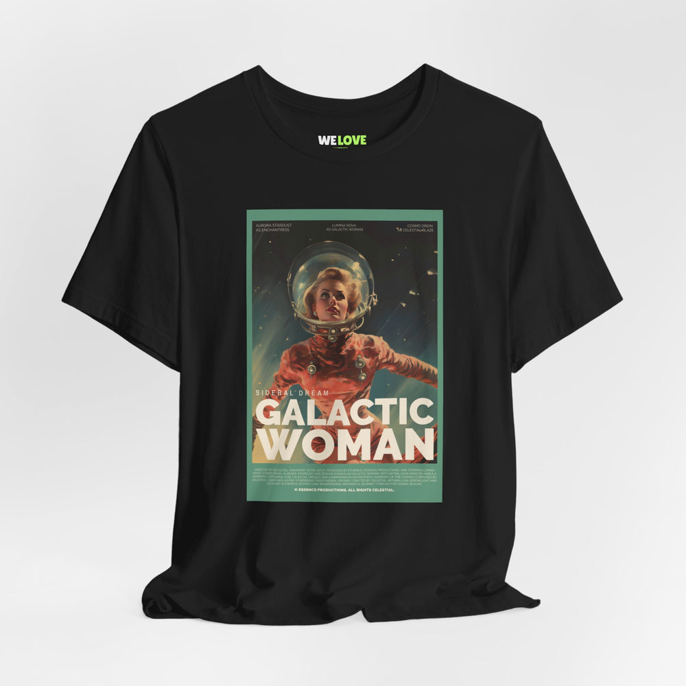 Galactic Woman Retro Sci-Fi T-Shirt-welovescifi.net