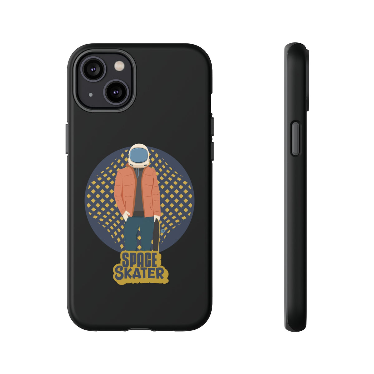 Space Skater Astronaut Sci-Fi Tough iPhone Mobile Cases