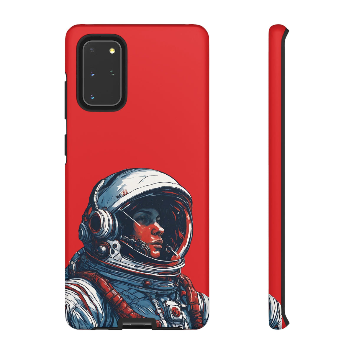 Astronaut In Red SpaceArt Tough Samsung Galaxy Mobile Cases