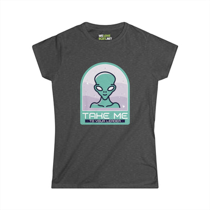 funny alien tee-Funny Alien Woman's Tee