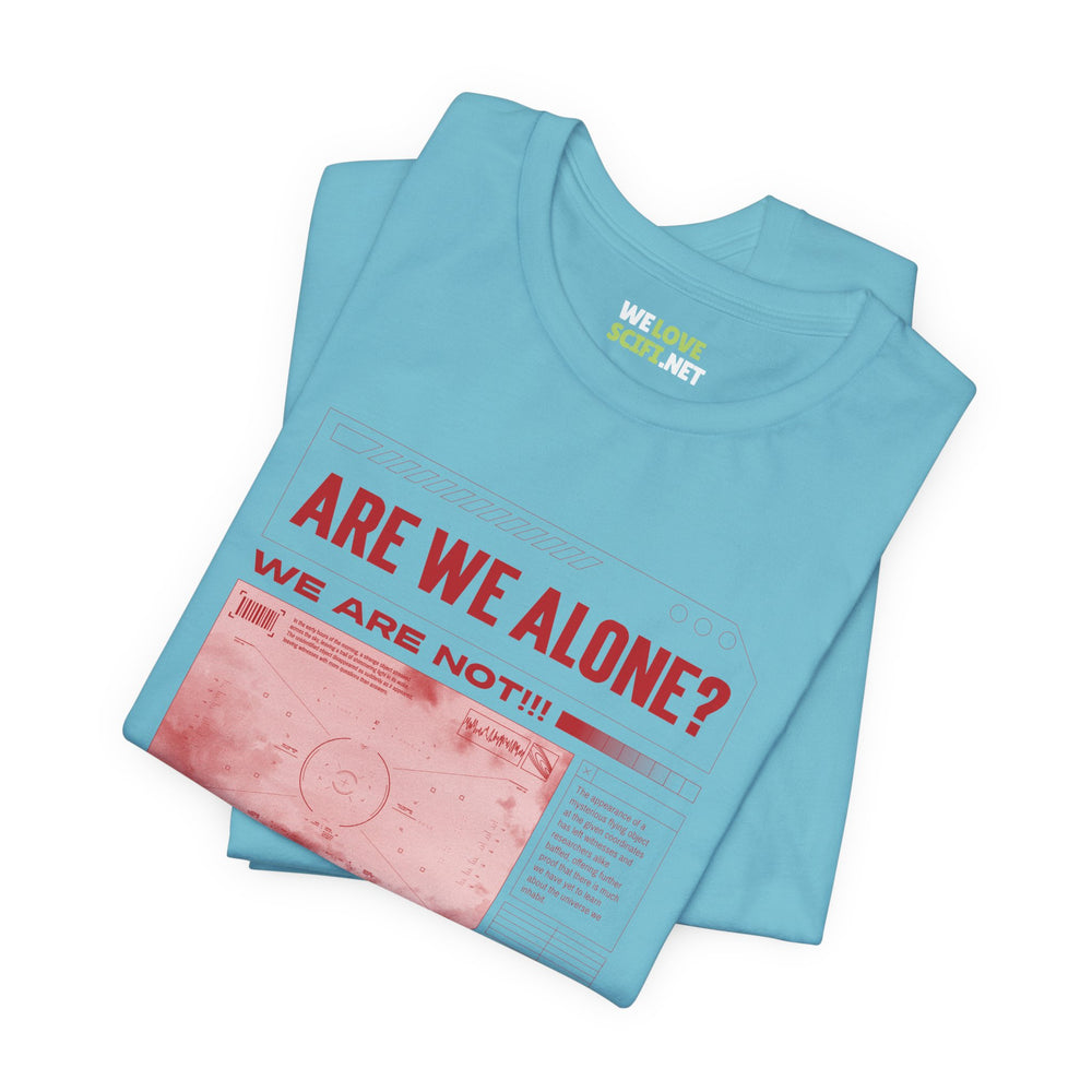 Are We Alone? UFO Sci-Fi T-Shirt-welovescifi.net