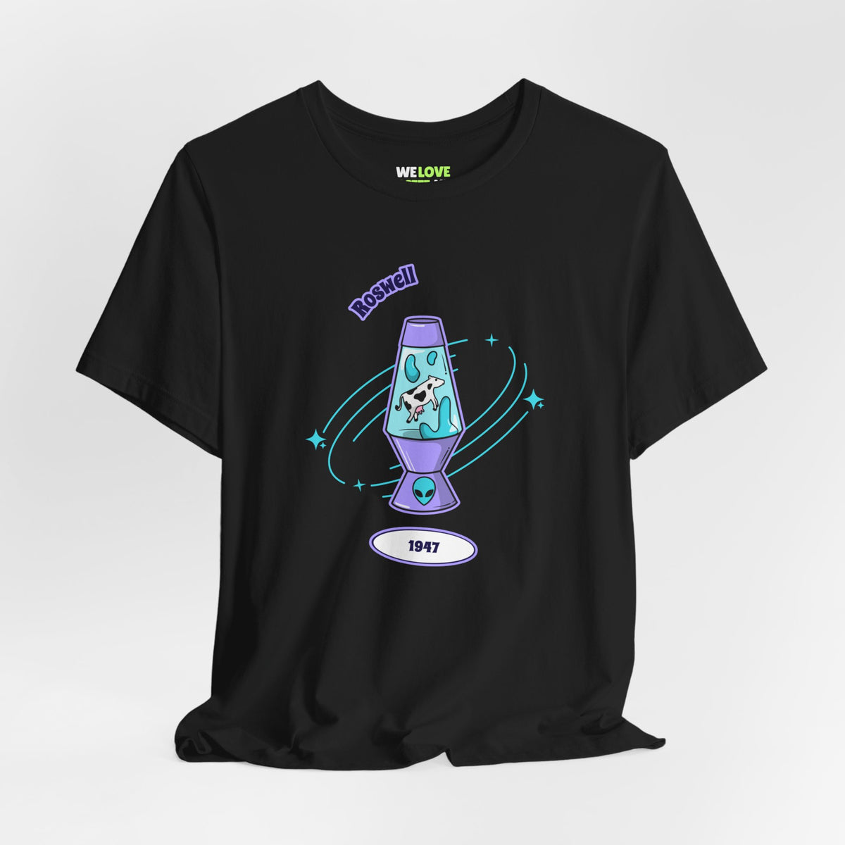 Roswell Cow UFO T-Shirt - Sci-Fi Alien Abduction Tee