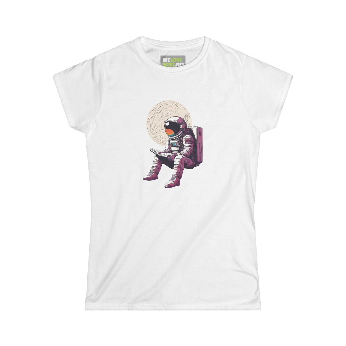 Space Art Tee - Astronaut Women's Shirt | Read That Book