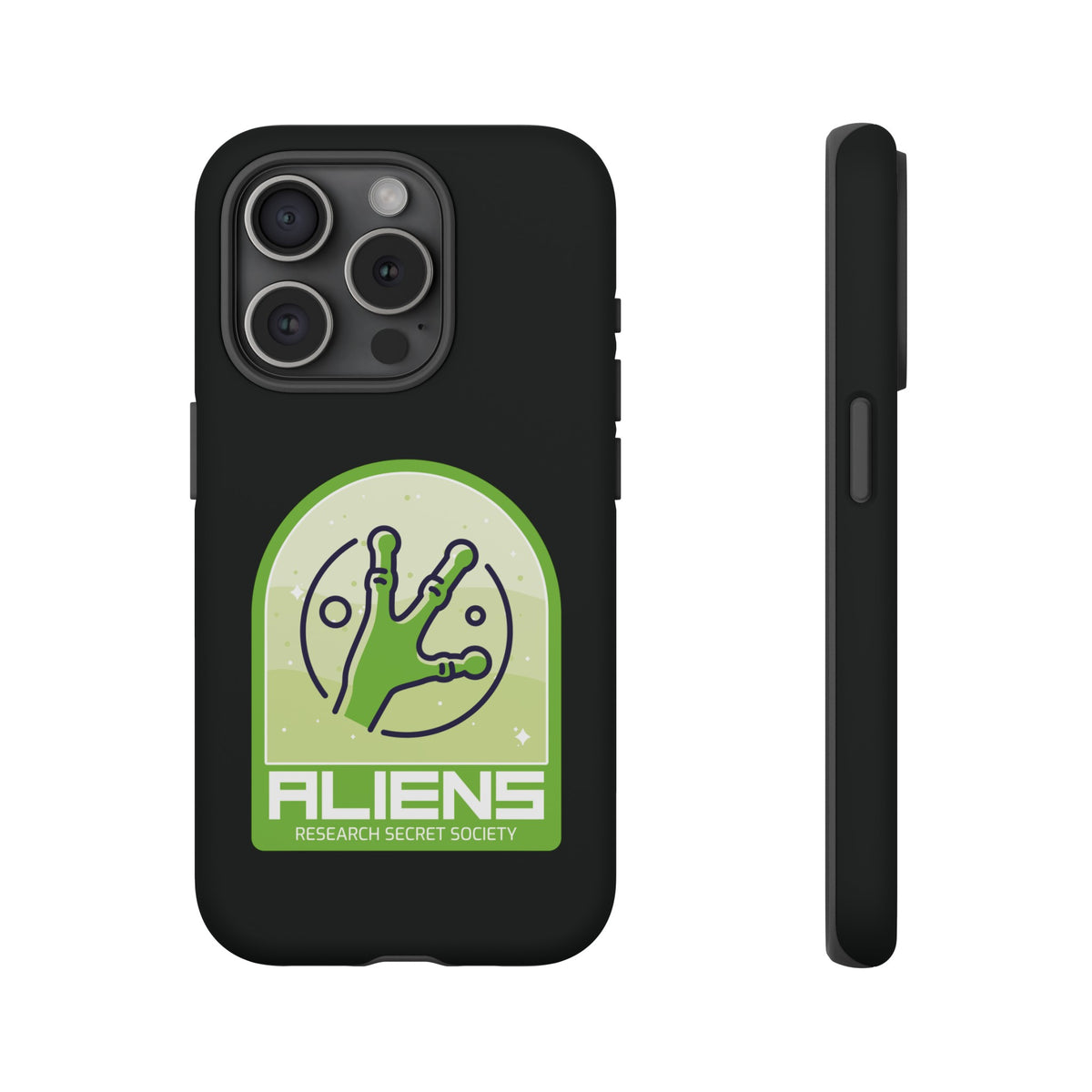 Aliens Research Secret Society UFO Sci-Fi iPhone Mobile Case